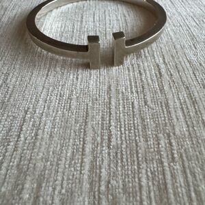 Tiffany & Co. Silver T-Open Cuff Bracelet